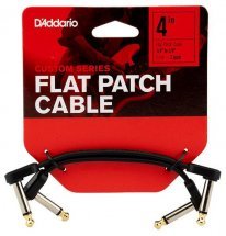 D'Addario PW-FPRR-204 Custom Series Flat Patch Cables 4&quot;