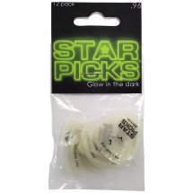 Cleartone EVERLY GLOW IN THE DARK STAR PICK HEAVY .96mm (12-PACK)