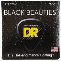 DR STRINGS Black Beauties Electric - Extra Heavy 7-String (11-60)
