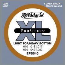 D'Addario EPS540 XL Pro Steels Light Top Heavy Bottom 10-52