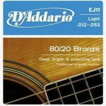D'Addario EJ11 80/20 Bronze Light (12-53)