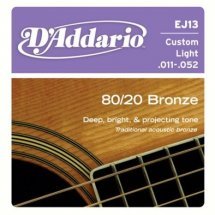 D'Addario EJ13 80/20 Bronze Custom Light (11-52)