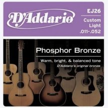 D'Addario EJ26 Phosphor Bronze Custom Light (11-52)