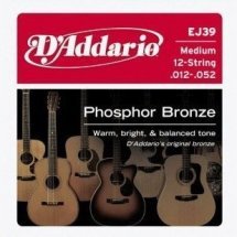 D'Addario EJ39 Phosphor Bronze Medium 12-String 12-52