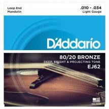 D'Addario EJ62 Mandolin 80/20 Bronze Light (10-34)